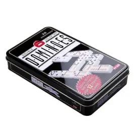 Domino Dominoes Dominos In A Metal Box  28PCS Domino Dominoes Dominos In A Metal Box  28PCS