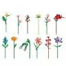 Construction Blocks Single Decorative Flower 61-158 pcs Mix