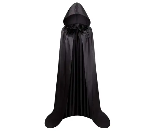 Hooded Cape Carnival Halloween Black 160cm
