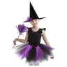 Witch Costume Hat Skirt Broom Purple and Black Costume Witch Costume Hat Skirt Broom Purple and Black Costume