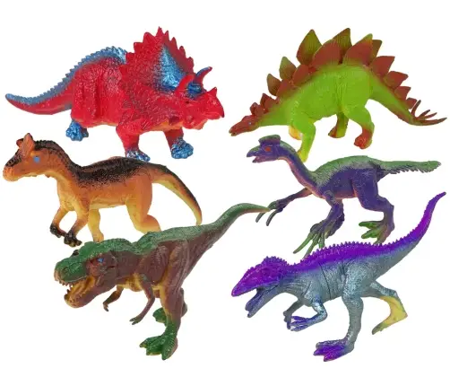 Dinosaur Figurines Colored 6 Pieces Dinosaur Figurines Colored 6 Pieces