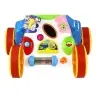 Toddler Baby Push Along Toy Hippo Sounds Rattles Crinkles Mirror