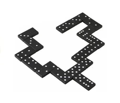 Domino Dominoes Dominos In A Wooden Box 28PCS