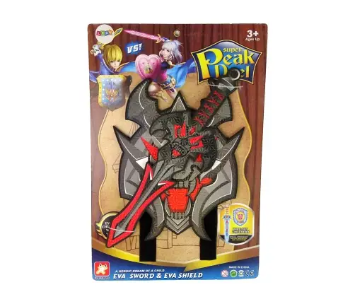 Black Warrior Sword Shield Set in EVA Foam. Black Warrior Sword Shield Set in EVA Foam.