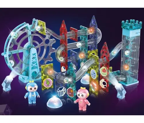 Luminous Ball Slide Magnetic Elevator Devil's Wheel 129 Elements