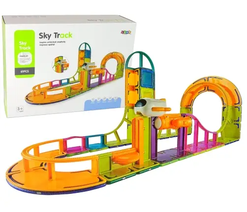 Magnetic Construction Blocks Sky Track 61 Pieces Magnetic Construction Blocks Sky Track 61 Pieces