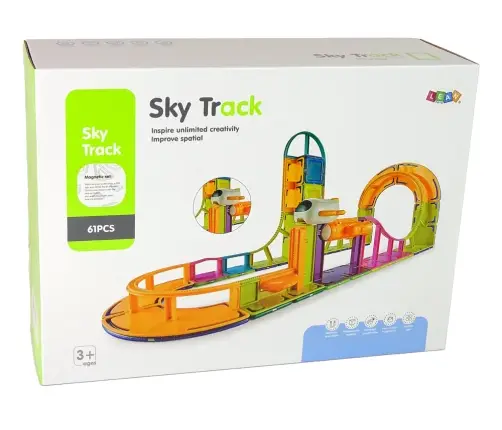 Magnetic Construction Blocks Sky Track 61 Pieces Magnetic Construction Blocks Sky Track 61 Pieces