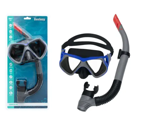 Diving Set Black Mask Snorkel Bestway 24069 Diving Set Black Mask Snorkel Bestway 24069