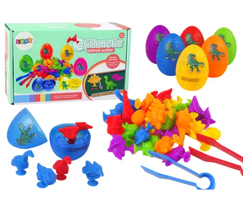 Dinosaur Eggs Rubber Suction Cup Figures