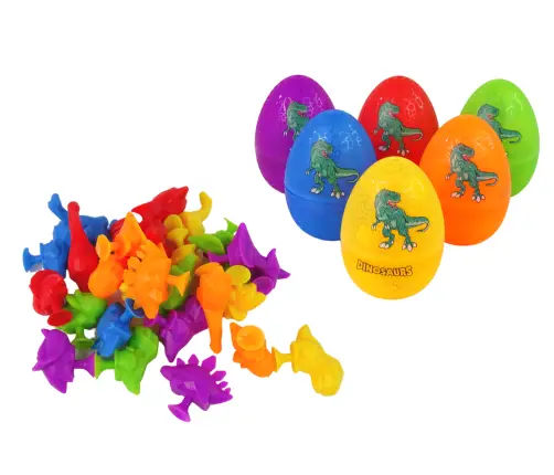 Dinosaur Eggs Rubber Suction Cup Figures
