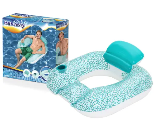 Inflatable Cushion Swimming Circle Blue 102 x 94 cm Bestway 43097