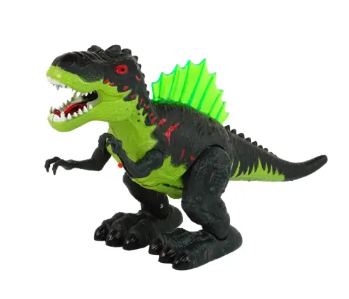 Dinosaur Breathes Fire Steam Lights Battery Green Dinosaur Breathes Fire Steam Lights Battery Green