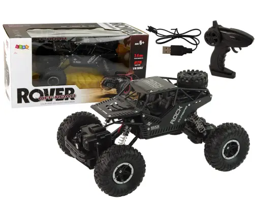 Radiovadāmā mašīna ar pulti Rover Black