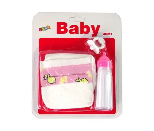 Baby Pacifier Bottle Nappies Play Set