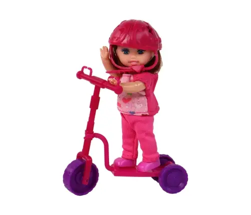 Lucy Doll Set Purple Scooter Skateboard Helmets Lucy Doll Set Purple Scooter Skateboard Helmets