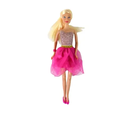 Lucy Doll, Pink Glitter Dress, Shoes Set Lucy Doll, Pink Glitter Dress, Shoes Set