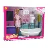 Children's Doll Bathrobe Toilet Bathtub Bathroom Children's Doll Bathrobe Toilet Bathtub Bathroom