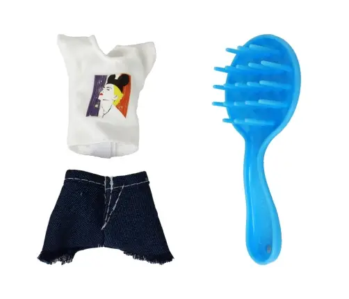 Кукла с принадлежностями для ванной комнаты Кукла с принадлежностями для ванной комнаты