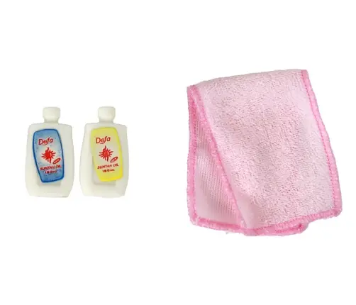 Кукла с принадлежностями для ванной комнаты Кукла с принадлежностями для ванной комнаты