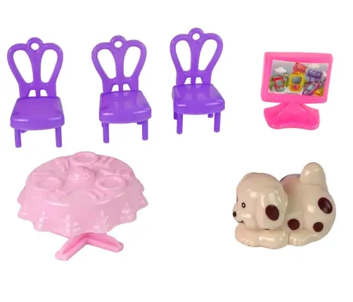 Leļļu māja ar aksesuāriem Leļļu māja ar aksesuāriem