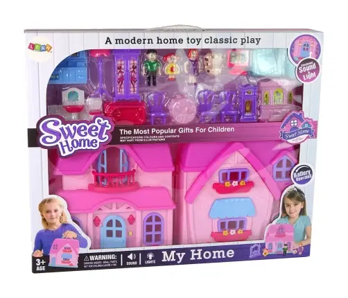 Leļļu māja ar aksesuāriem Leļļu māja ar aksesuāriem