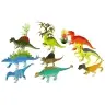 Set of Dinosaur Figures 9 Pieces Colorful