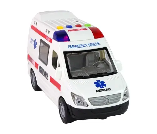 Ambulance Lights Sounds Friction Drive