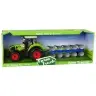 Tractor With Friction Drive Green Plow