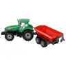 Green Tractor with Red Trailer Fractal Drive