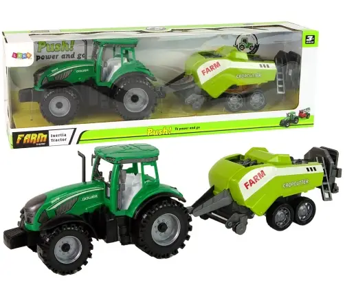 Green Agricultural Tractor, Seeder, Friction Drive Green Agricultural Tractor, Seeder, Friction Drive