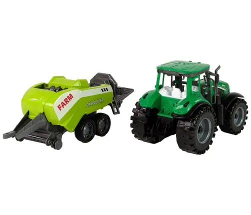Green Agricultural Tractor, Seeder, Friction Drive Green Agricultural Tractor, Seeder, Friction Drive