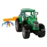 Green Tractor with Orange and Blue Rake Friction Drive