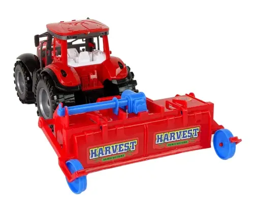 Red Tractor with Plough Friction Drive