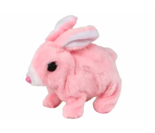 Walking Bunny Interactive Toy Short Hair Pink