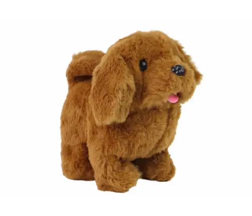 Walking Dog Interactive Toy Barking Brown Walking Dog Interactive Toy Barking Brown