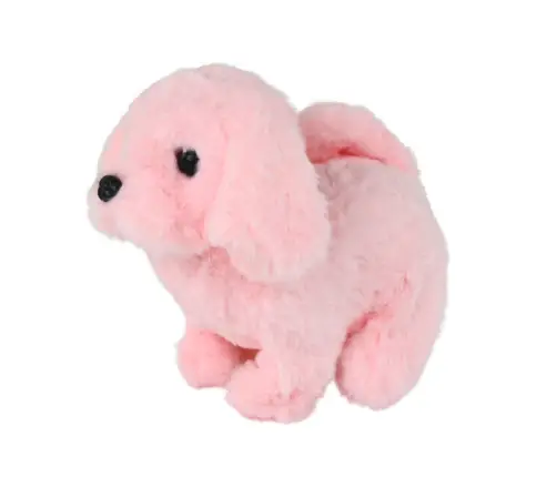 Walking Dog Interactive Toy Barking Pink