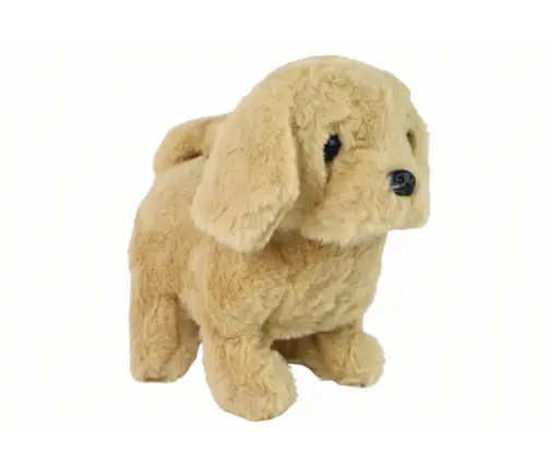 Walking Dog Interactive Toy Barking Beige