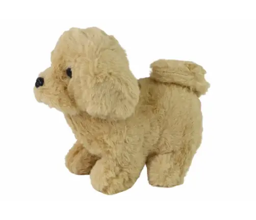 Walking Dog Interactive Toy Barking Beige