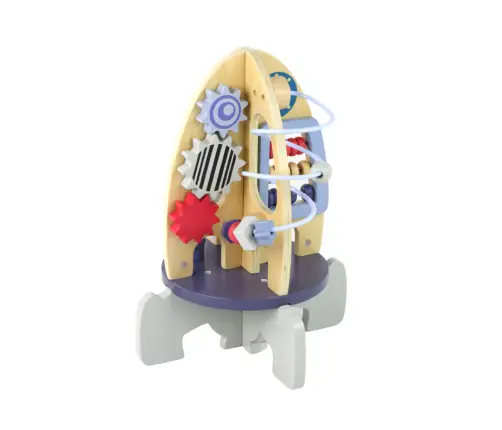 Wooden Racket Educational Beads Gears Wooden Racket Educational Beads Gears