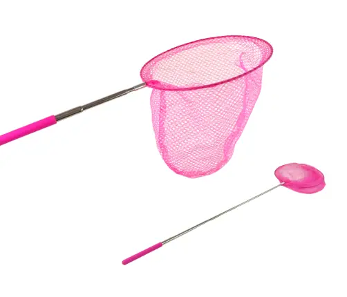 Butterfly Net Insect Folding Telescopic 85 cm Pink