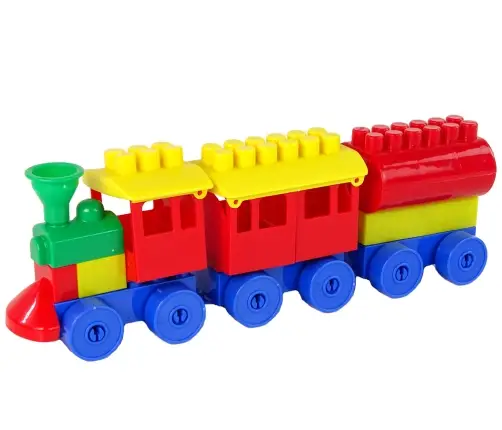 Coloured Train 3-part Blocks K2