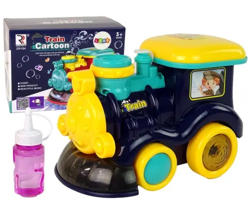 Ziepju burbuļu vilciens ar gaismām un skaņām