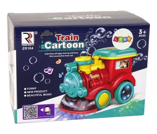 Ziepju burbuļu vilciens ar gaismām un skaņām