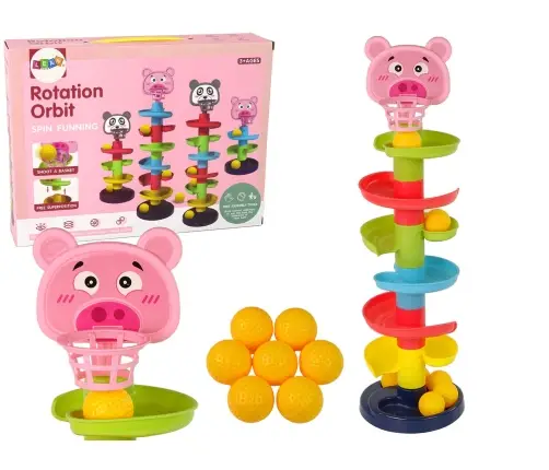 Educational Ball Slide 6 Levels Pig Basket Sorter