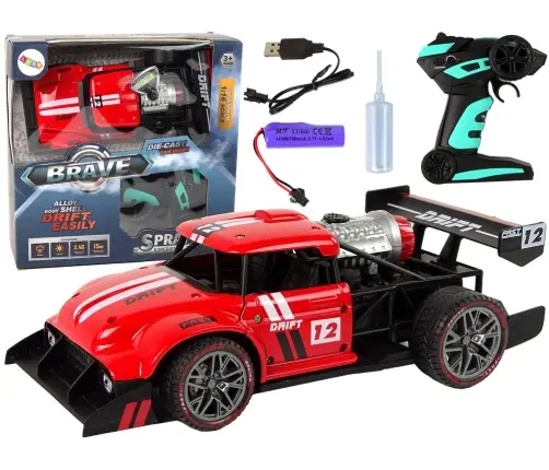 Radiovadāmā mašīna ar pulti Sports Car 1:16 Red Radiovadāmā mašīna ar pulti Sports Car 1:16 Red