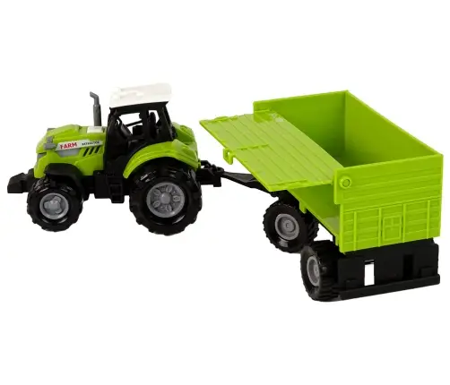Farm Tractor with Trailer Lights Sounds Green
