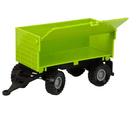 Farm Tractor with Trailer Lights Sounds Green