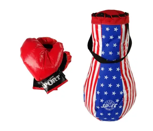 Kids Punch Bag Kit Childrens Mega Boxing Set + Gloves Boxing Bag Set 40 cm Kids Punch Bag Kit Childrens Mega Boxing Set + Gloves Boxing Bag Set 40 cm