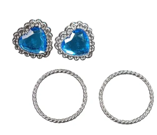 Set for Little Princess Blue Crown Carnival Ball + Accessories.