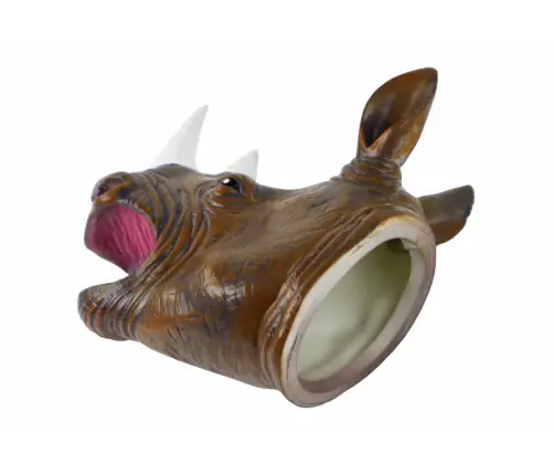 Rhinoceros Animal Hand Puppet Brown Rhinoceros Animal Hand Puppet Brown